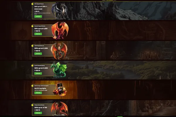 Dragonslots Casino Bonus und Freispiele Screenshot