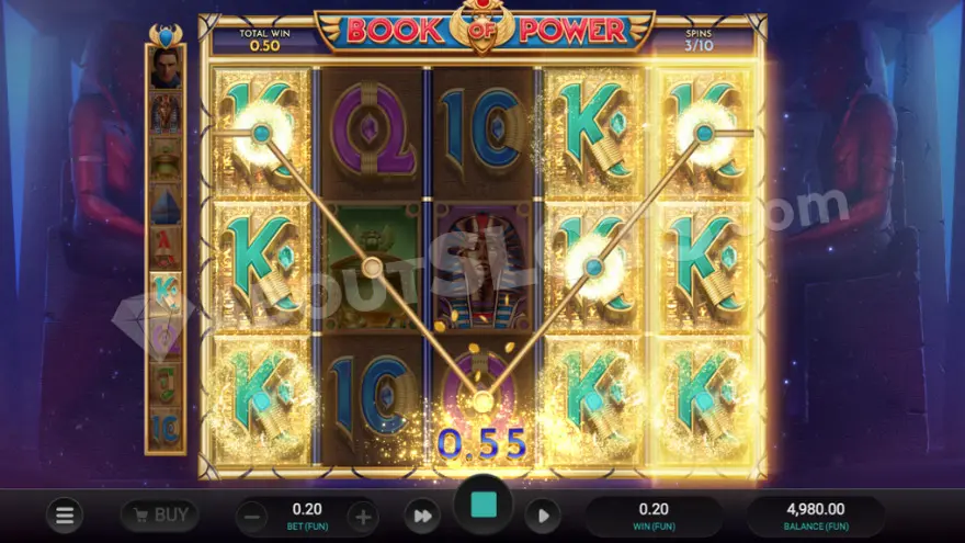 Book of Power Power Bet Bonus — Relax Gaming Slot-Mechanik